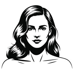 woman with long hair