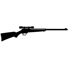 air rifle vector silhouette