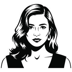 woman with long hair