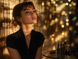 Soft Elegance in Luminous Evening Glow