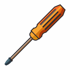 Fototapeta premium screwdriver on white background