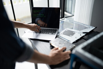IT Engineer installing Hardware Equipment Development Facility Engineer  Maintenance computer...