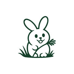 Cute bunny logo