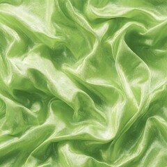 Draped pastel green fabric with subtle sheen and soft folds