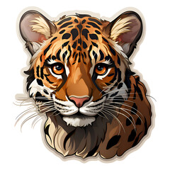 Majestic Ocelot. A Close up Portrait of a Wild Cat