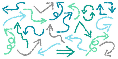 手書きの矢印アイコンセット