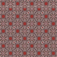 seamless floral pattern red color