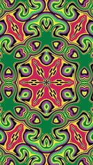 digital art in the form of a kaleidoscope