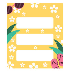 Summer Vacation Planner Template Printable Checklist for Your Trip
