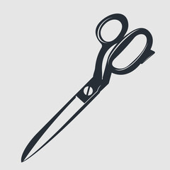 Tailor Scissors isolated. Vector illustration