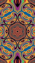 Fototapeta premium digital art in the form of a kaleidoscope