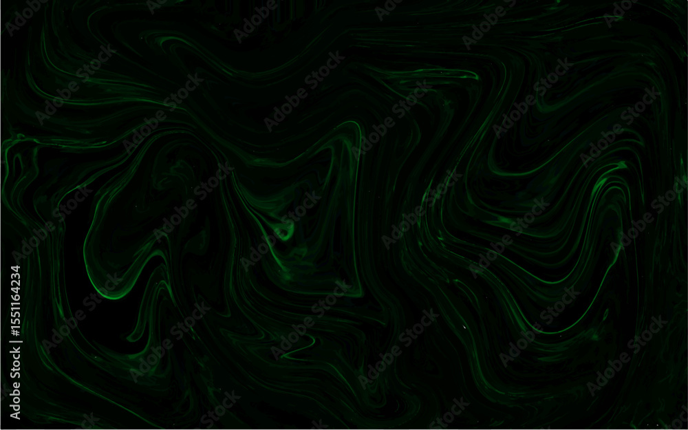 Poster abstract dark green liquid marble background. elegant wavy liquify pattern. silk and backdrop, soft 