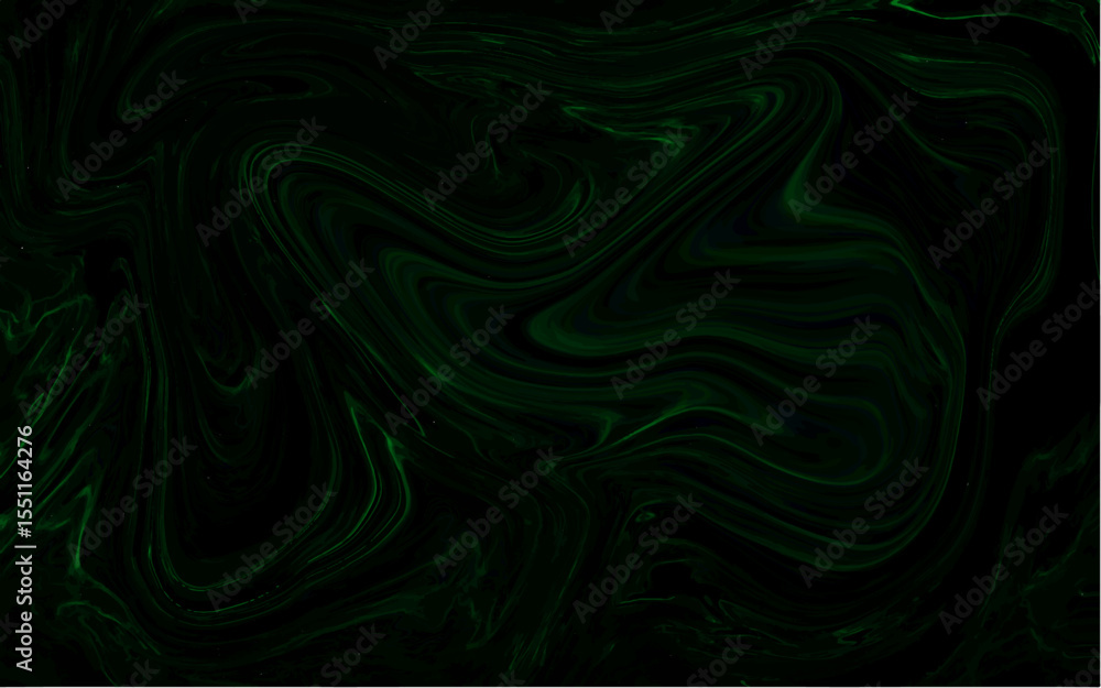 Poster abstract dark green liquid marble background. elegant wavy liquify pattern. silk and backdrop, soft 