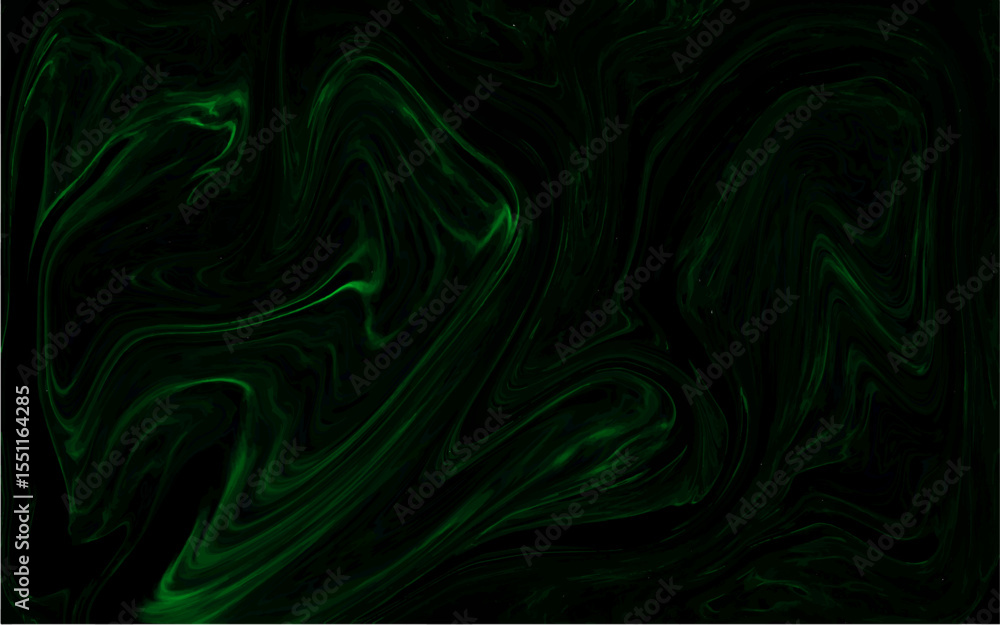 Poster abstract dark green liquid marble background. elegant wavy liquify pattern. silk and backdrop, soft 