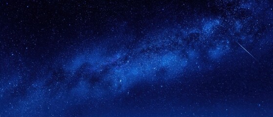 Fototapeta premium The Milky Way shining brightly over a tranquil night sky filled with stars.