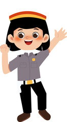 funny cartoon policeman