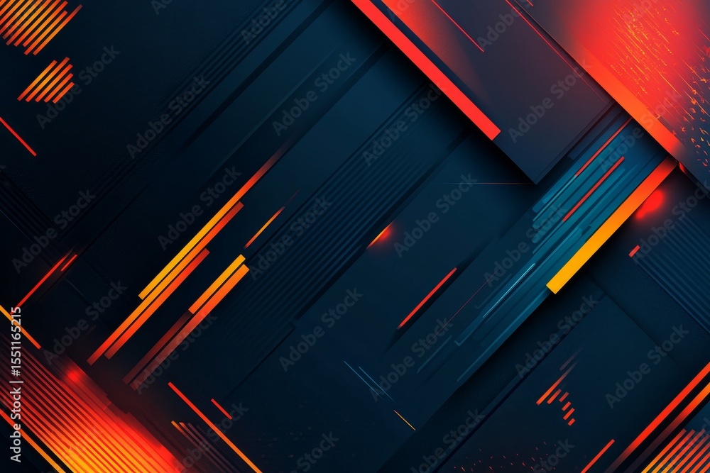 Poster a futuristic background with a bold gradient, sleek geometric patterns, and textured elements, formi