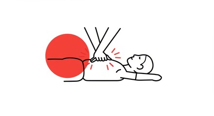 Pediatric CPR Illustration: Emergency First Aid for Children