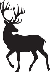 Obraz premium Majestic Deer Forest Silhouettes