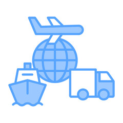 Obraz premium Logistics icon 