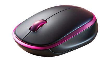 black wireless computer mouse with backlight