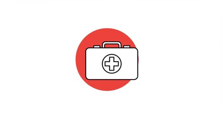 First Aid Kit Icon - Medical Emergency Assistance