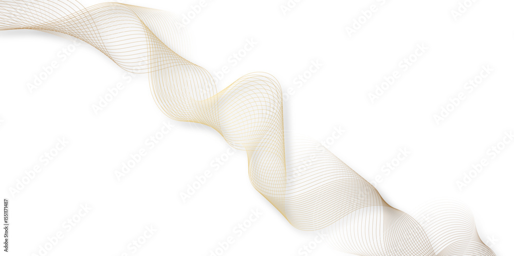 Poster abstract wavy background.Abstract golden color lines, waves.Smooth wave abstract vector background layout design. Vector illustration. Design template for cover, business, postcard certificate.	