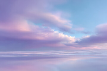 Obraz premium serene gradient sky transitioning smoothly from violet to blue on clean background
