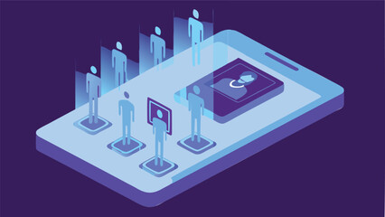 Mobile profile scanner system projected in ar fiel