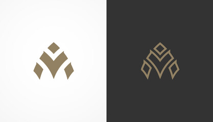 Letter AV Logo Design, Modern letter AV Monogram Logo with two style, usable for brand and company logos, vector illustration
