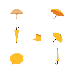 Group umbrella vector design