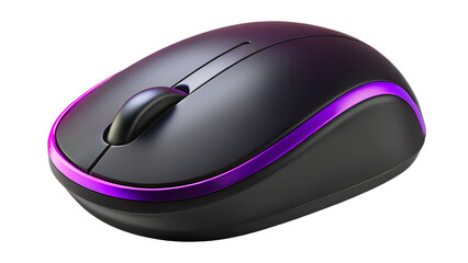 black wireless computer mouse with backlight