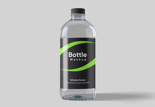 Glass Bottle Mockup