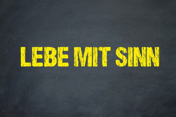 Lebe mit Sinn	
