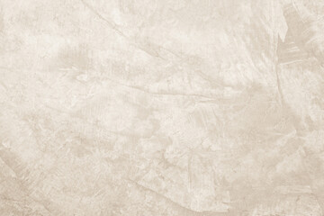Old concrete wall texture background. Close up retro plain cream color cement wall background texture. Design paper vintage parchment element.