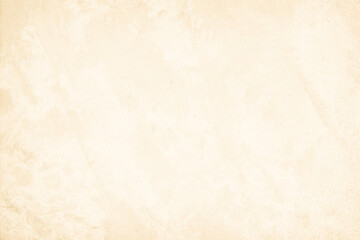 Old concrete wall texture background. Close up retro plain cream color cement wall background texture. Design paper vintage parchment element.