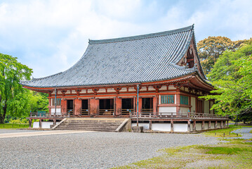 Fototapeta premium View at the Kondo Temple (Golden hall) of Daigo-ji Temple area in Kyoto - Japan