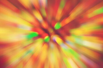 Abstract speed light background. Radial motion blur / zooming effect