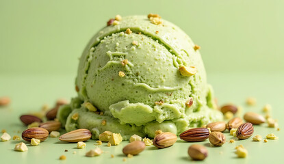 ice cream with mint
