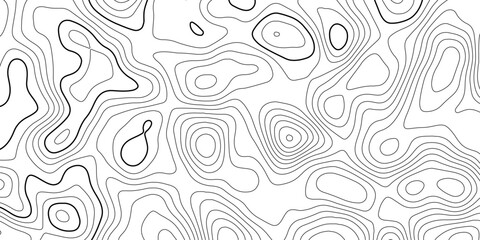 Clean Light Contour Line Background in Abstract White Topographic Map Vector Style.