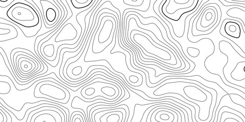 Fototapeta premium Minimal White Topographic Terrain Vector Design with Gentle Flowing Contour Lines.