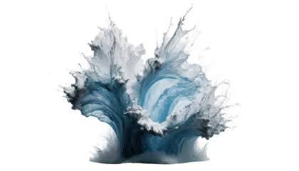 Ink smoke flows around a woman's face adorned with a watercolor flower, a beautiful fusion of nature and artistic design