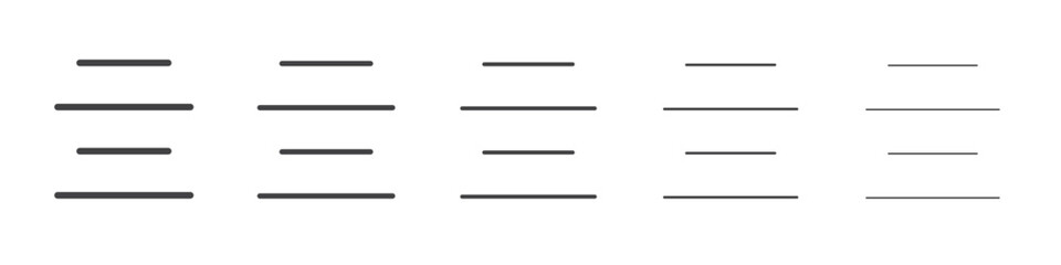 Align icon outline ilustration vector symbol