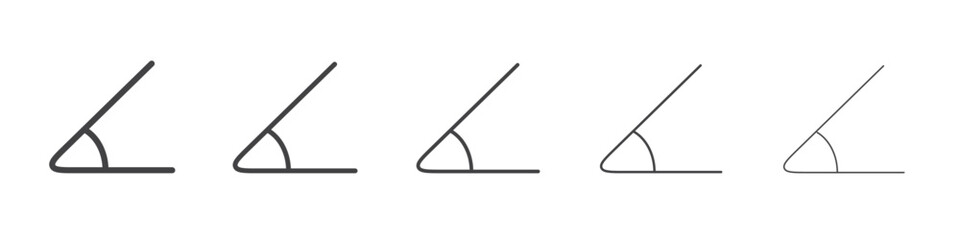 Angle icon outline ilustration vector symbol