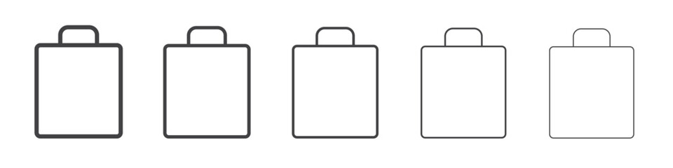 Bag icon outline ilustration vector symbol