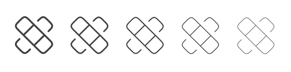 Bandage icon outline ilustration vector symbol