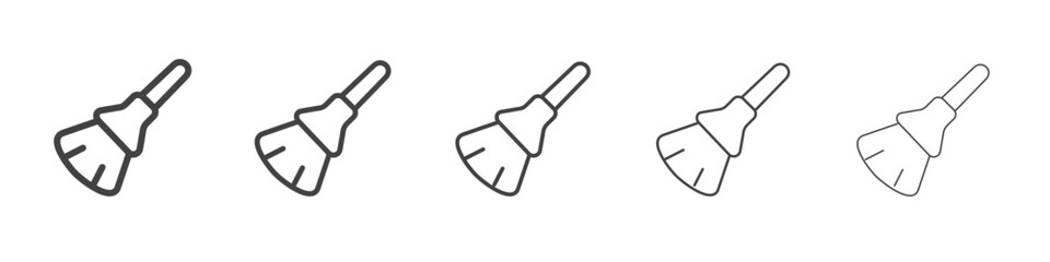 Blush brush icon outline ilustration vector symbol