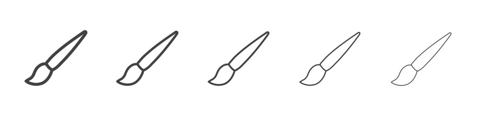 Brush icon outline ilustration vector symbol
