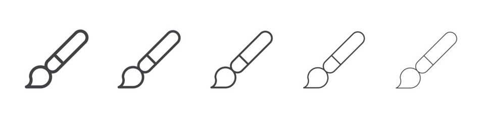 Brush icon outline ilustration vector symbol