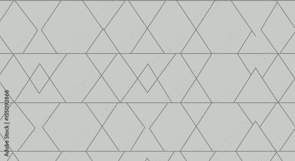 Poster elegant geometric pattern with diamond and triangle shapes on a gray background